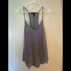 Blue and white stripped tank.
